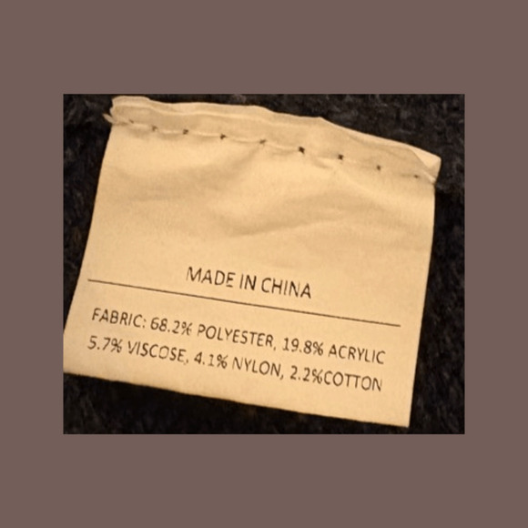 Nordic Fair Isle Sweater | Navy Zip-Up | Size M | Vintage - Picture 3 of 4